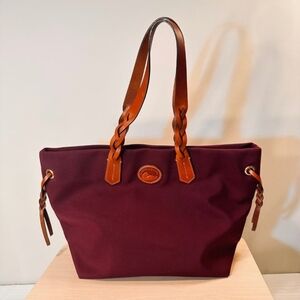 DOONEY & BOURKE Cranberry Nylon Shopper Tote